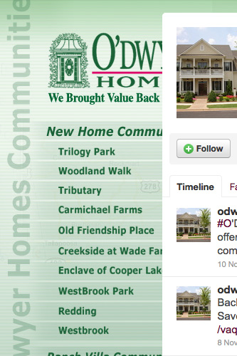 O'Dwyer Homes Twitter